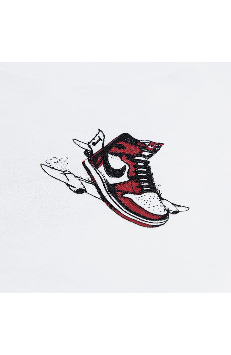 Jordan Kids' Air Jordan Has Landed Graphic T-Shirt, Alternate, color, White