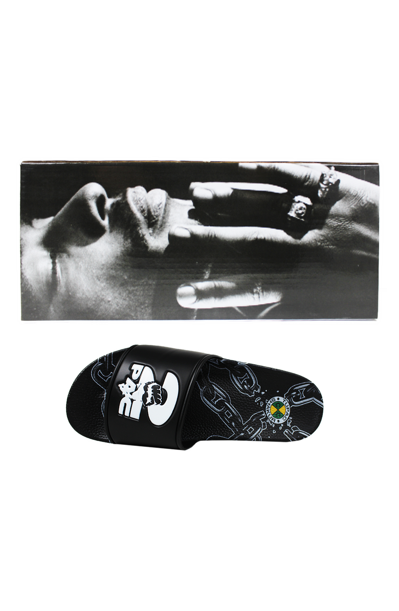 Cross Colours 2Pac Chain Slides, Alternate, color, Black