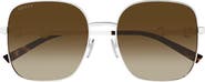 Gucci 58mm Gradient Rectangular Sunglasses