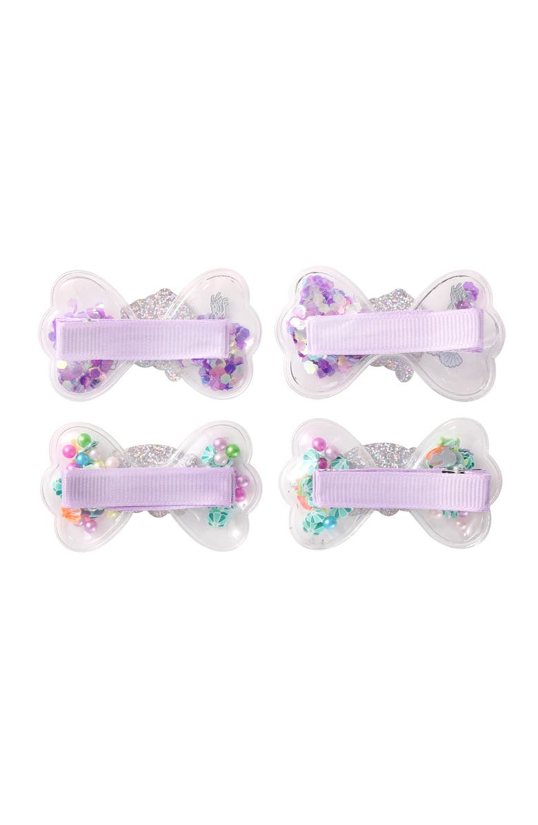 Hello Kitty Mermaid Hair Clips 4-Piece Set, Snap Back Shaker Hair Clips, Sanrio Accessories, Alternate, color, Multicolored