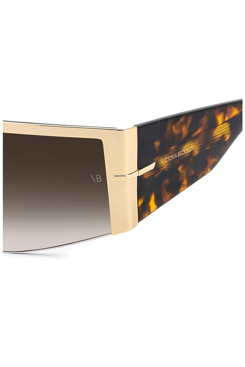 VB 7015/S 99mm Oversize Shield Sunglasses, Alternate, color, GOLD HAVANA/ BROWN SF