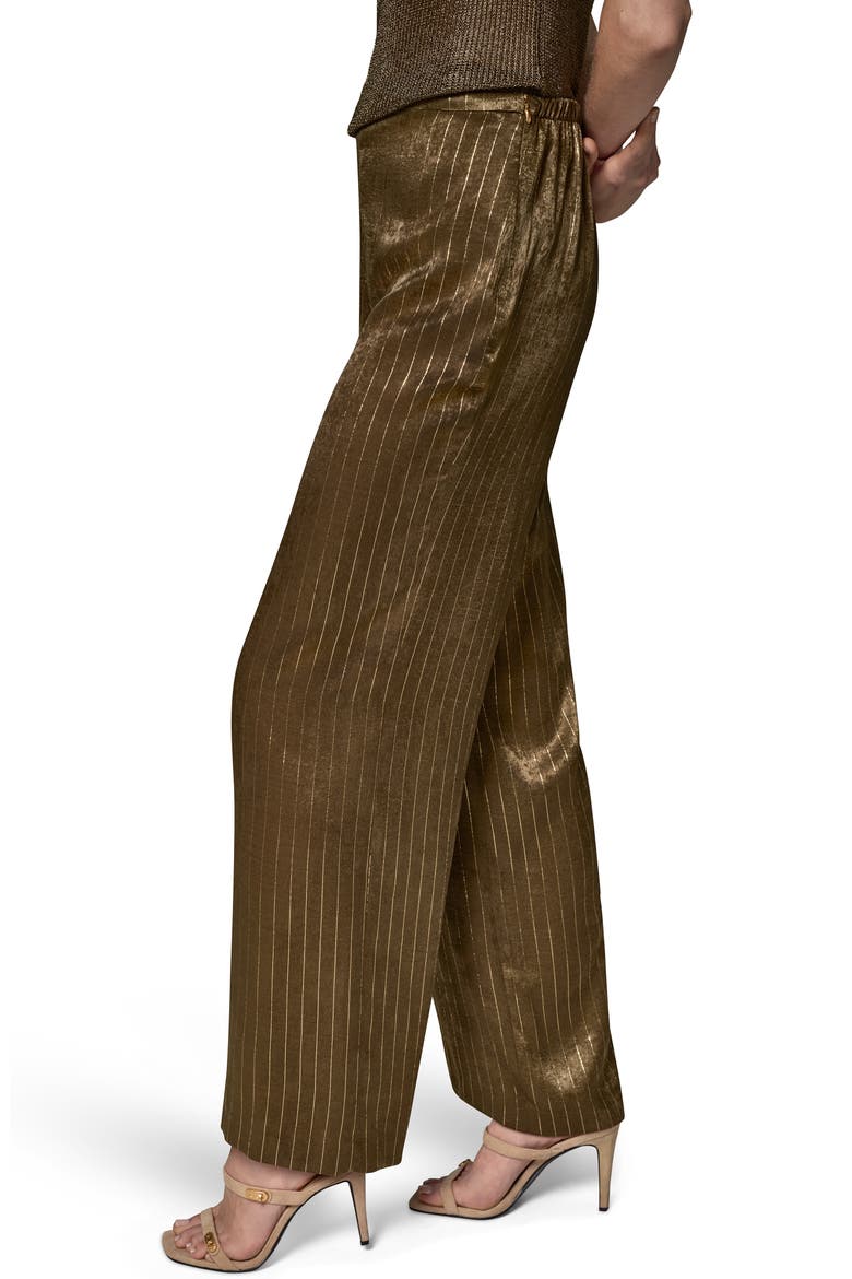 Pinstripe Wide Leg Pants, Alternate, color, OLIVE BRANCH
