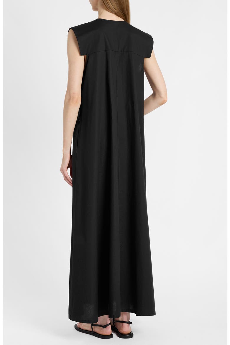 Niu Cap Sleeve Maxi Dress, Alternate, color, Black