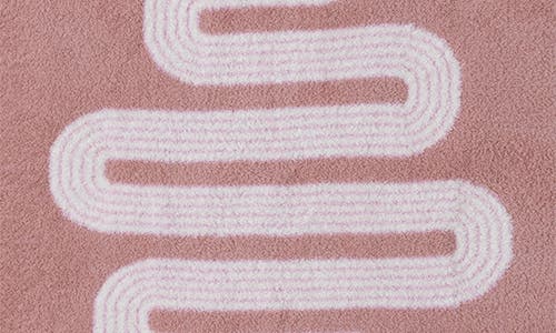Barefoot Dreams Snake Jacquard Cozychic® Stroller Blanket In Dusty Coral Multi