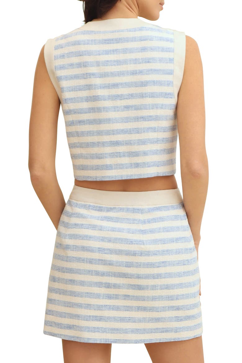 Stripe Crop Vest, Alternate, color, BLUE WHITE STRIPE