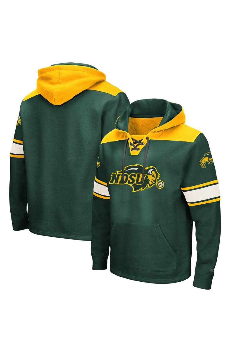 COLOSSEUM Men's Colosseum Green NDSU Bison 2.0 Lace-Up Pullover Hoodie, Main, color, Green