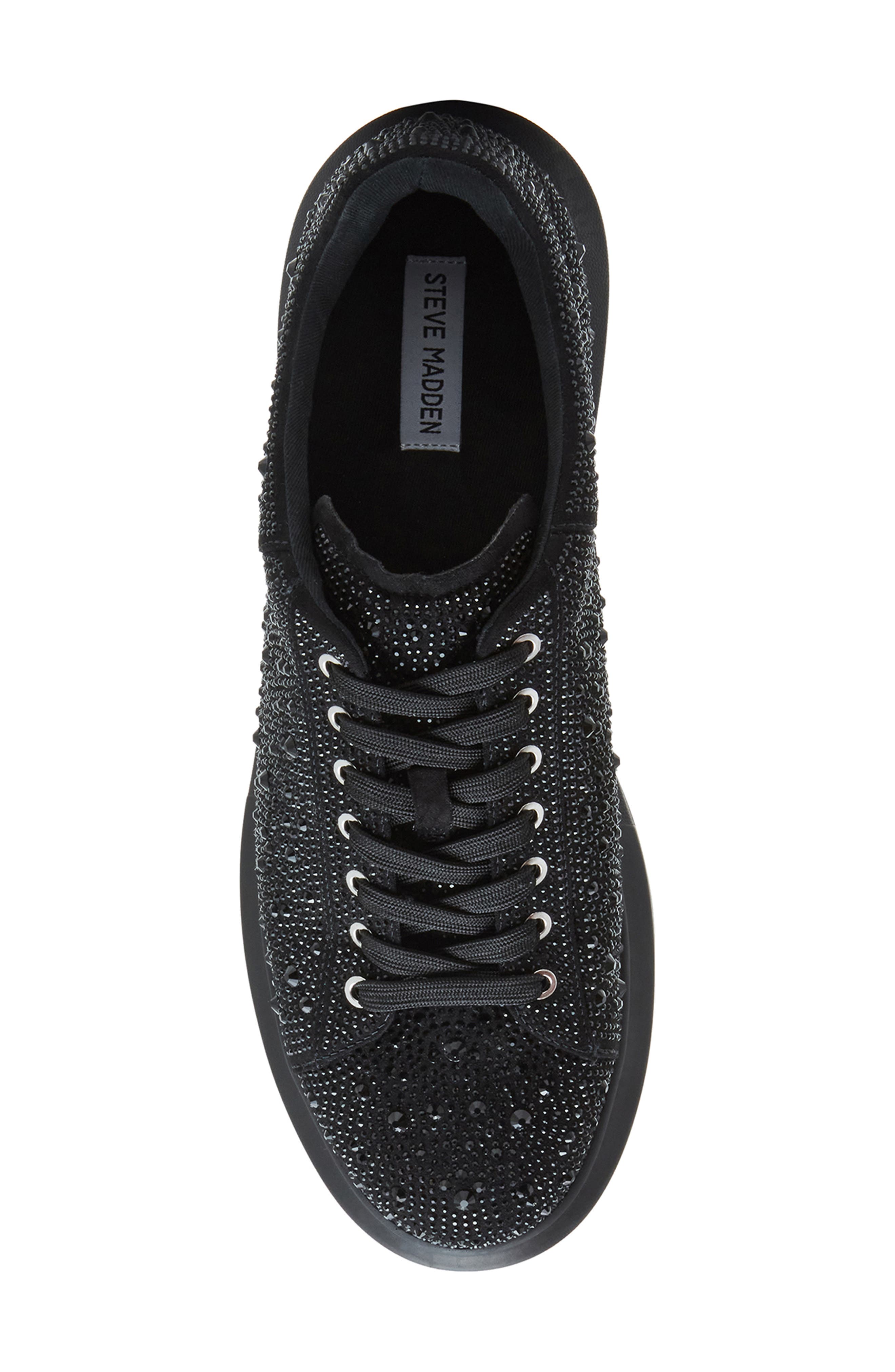Steve Madden Icebergg Rhinestone Sneaker, Alternate, color, 