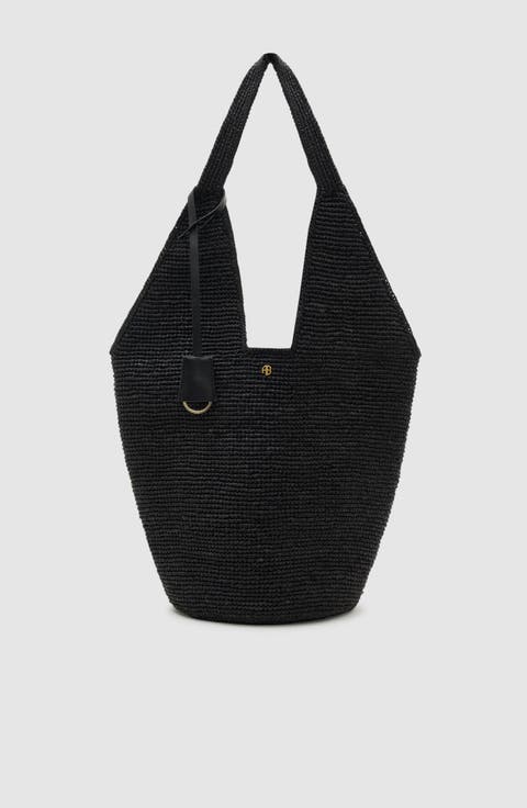 Leah Logo Hobo Bag