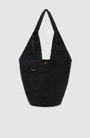 ANINE BING Leah Logo Hobo Bag