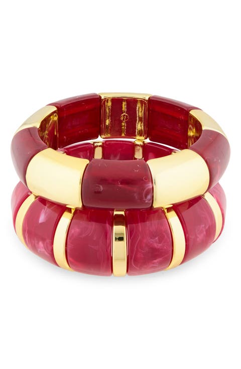 Set of 2 Stretch Bracelets