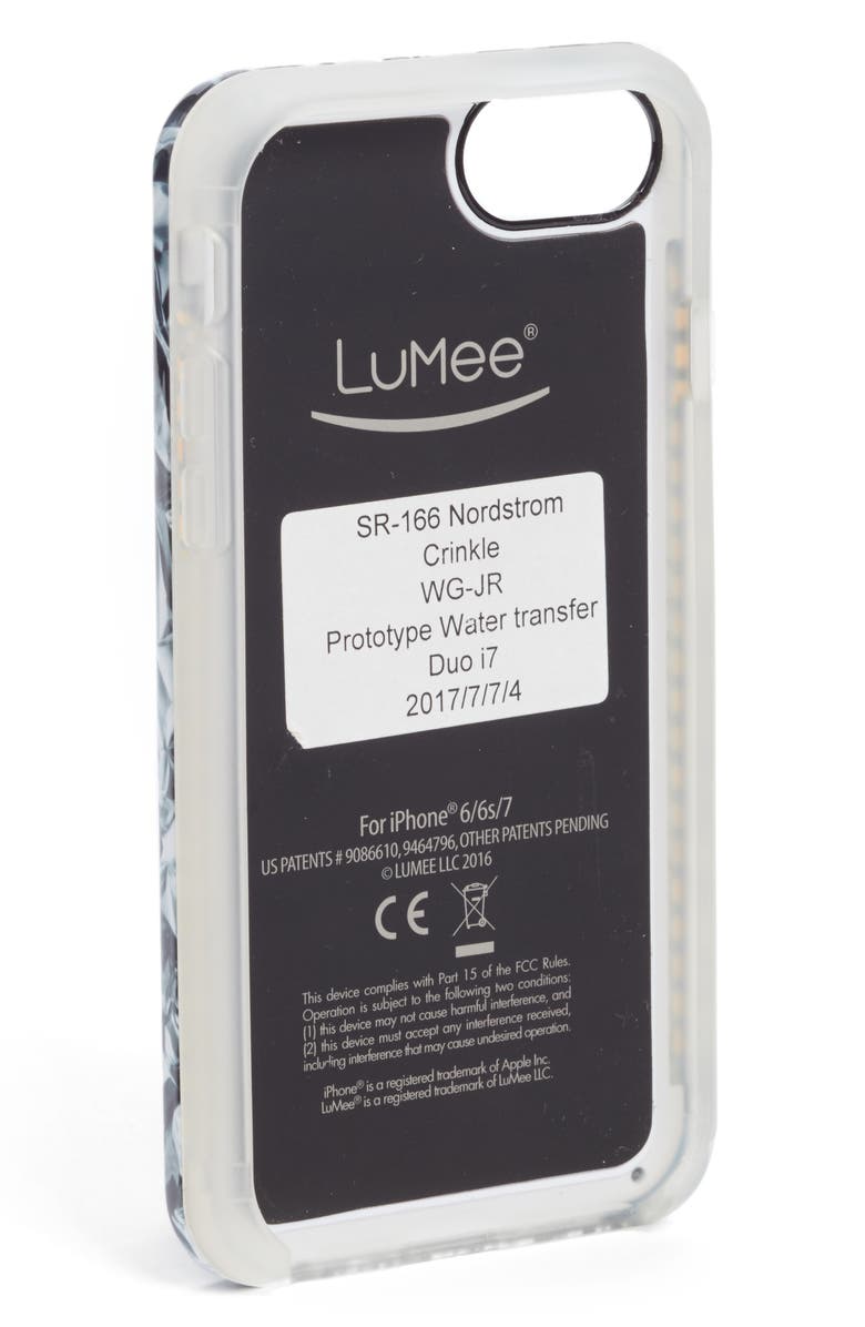 LuMee Duo LED Lighted iPhone 6/6s/7/8 & 6/6s/7/8 Plus Case, Alternate, color, 