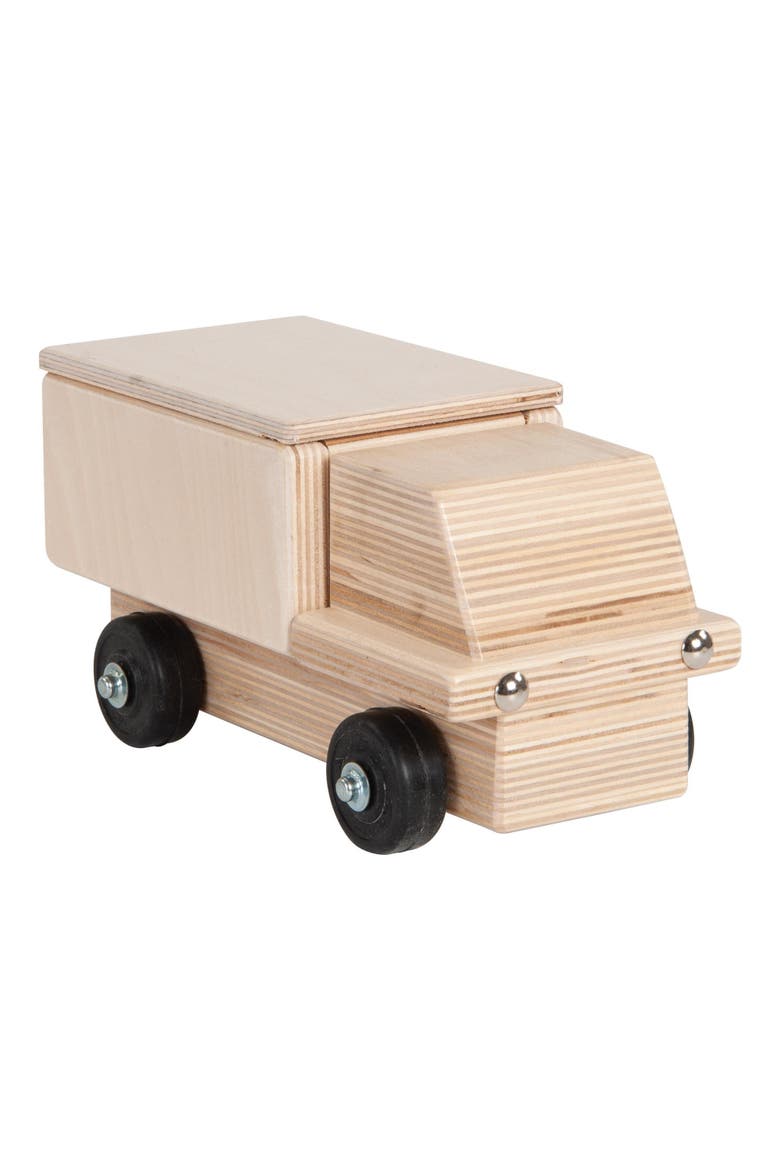 Wooden Delivery Truck, Main, color, Beige