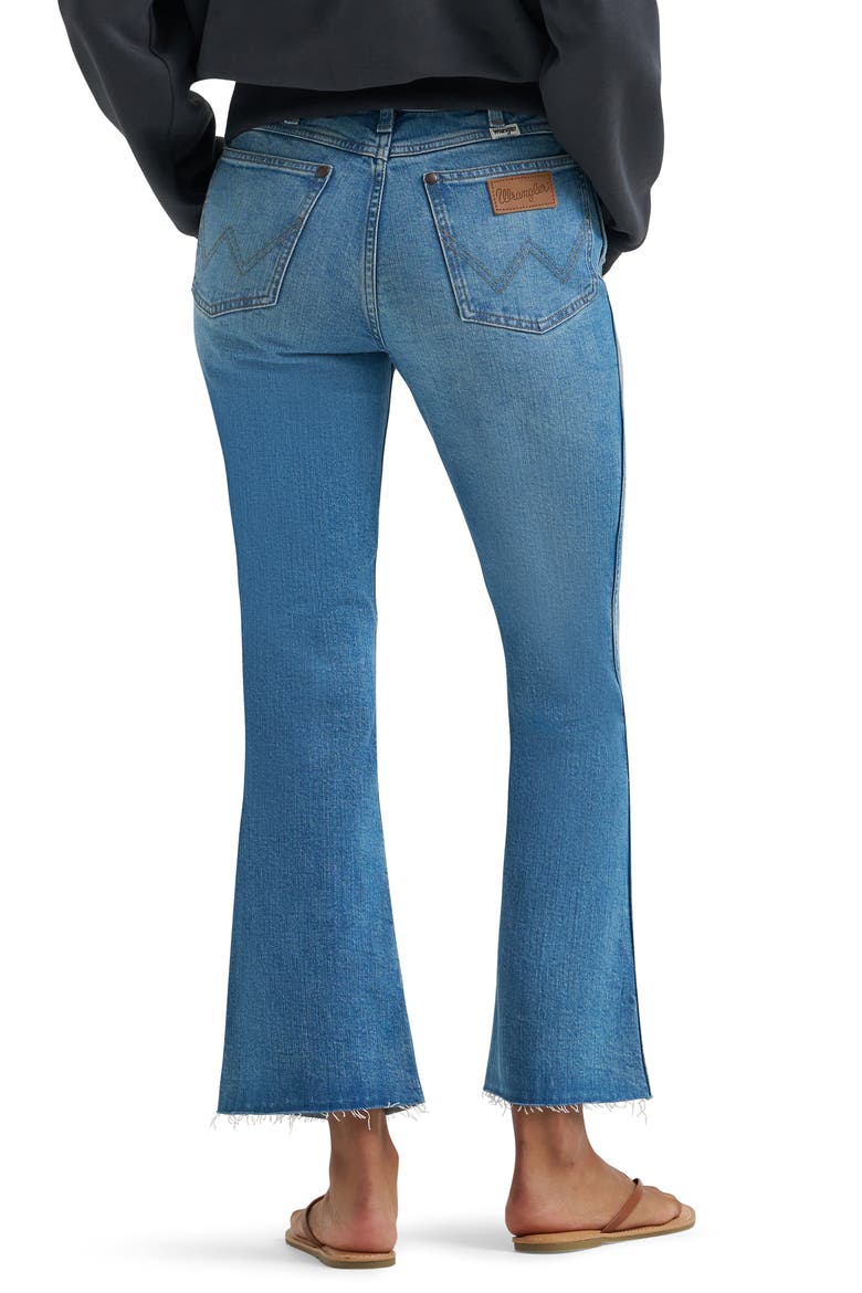 Raw Hem High Waist Kick Flare Jeans, Alternate, color, AMERICAN RAW