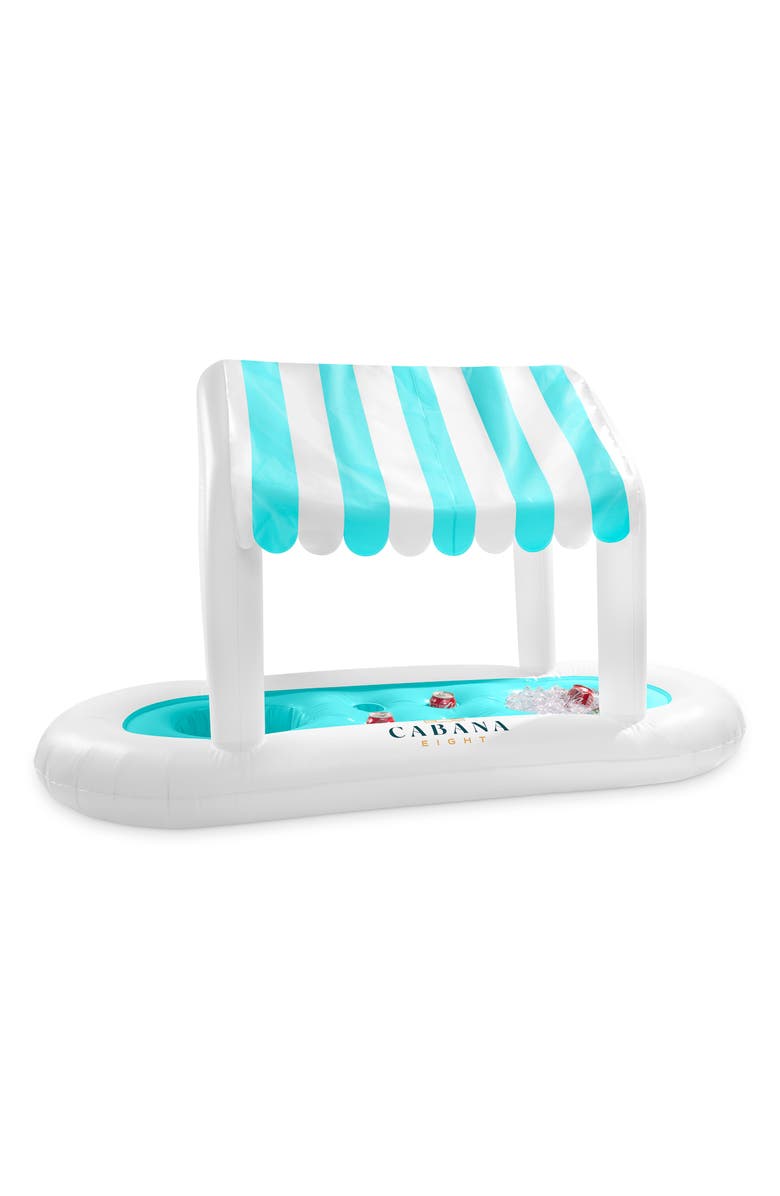 Cabana 8 Floating Pool Bar, Alternate, color, Turquoise -Teal