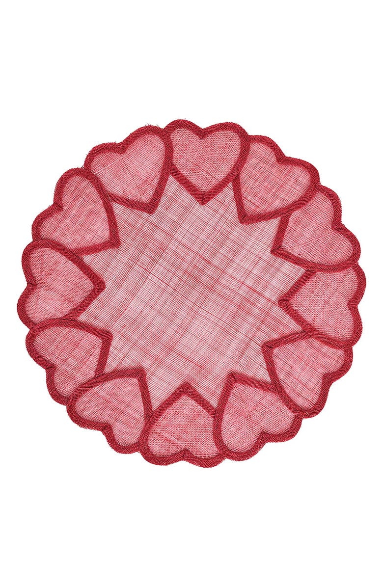 Juliska Heart Placemat Set of 4 Placemats, Alternate, color, 