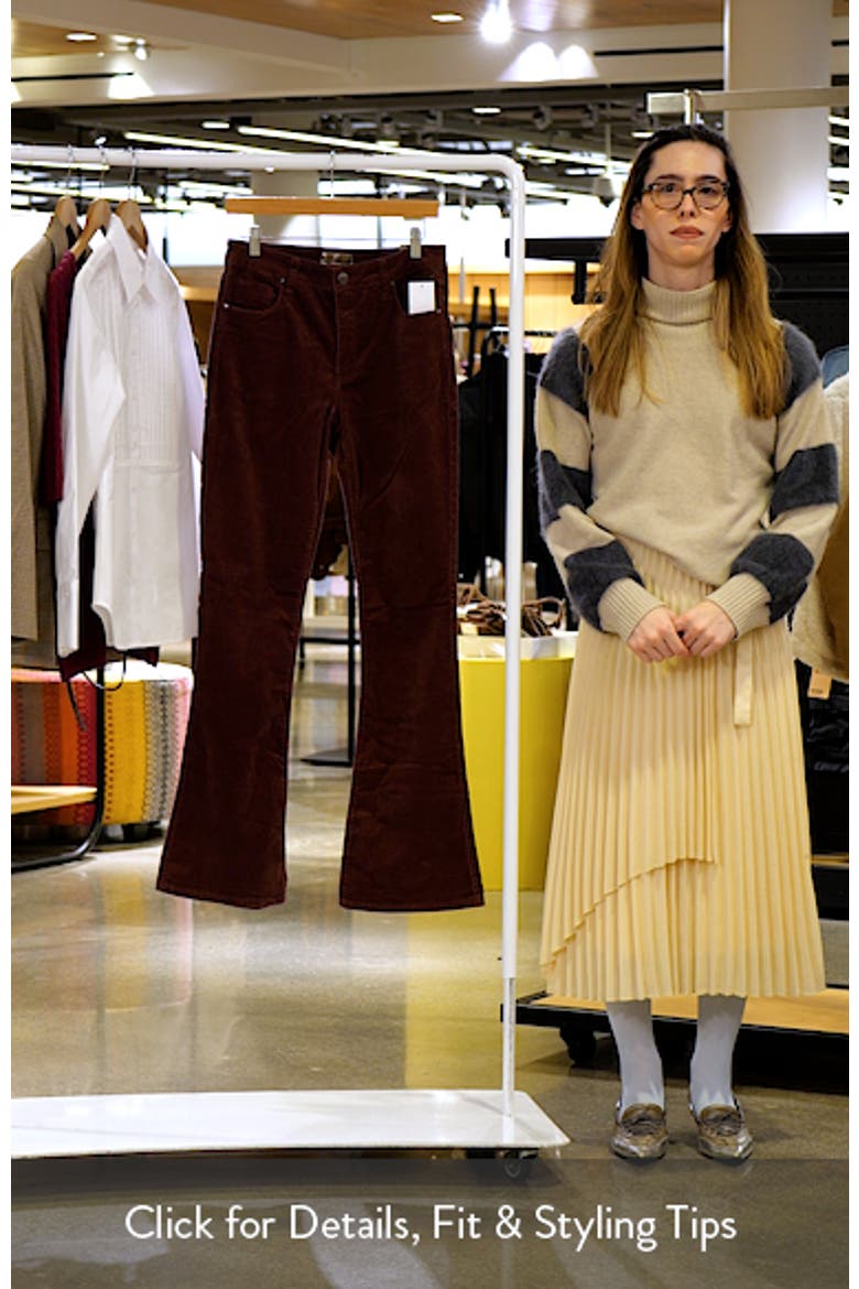 Ana Fab Ab High Waist Corduroy Flare Jeans video