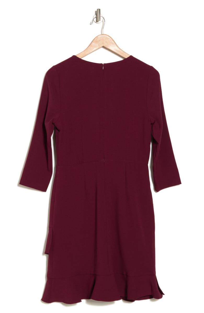 Julia Jordan Ruffle Hem Sheath Dress, Alternate, color, 