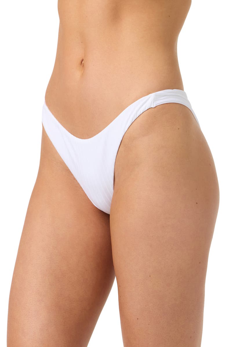 O'Neill Shorebreak Hermosa Rib Bikini Bottoms, Alternate, color, White