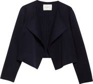 Lafayette 148 New York Foldover Front Double Face Wool & Cashmere Jacket
