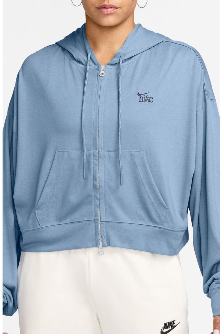 Lightweight Jersey Full Zip Hoodie, Main, color, WORK BLUE/ GRIDIRON