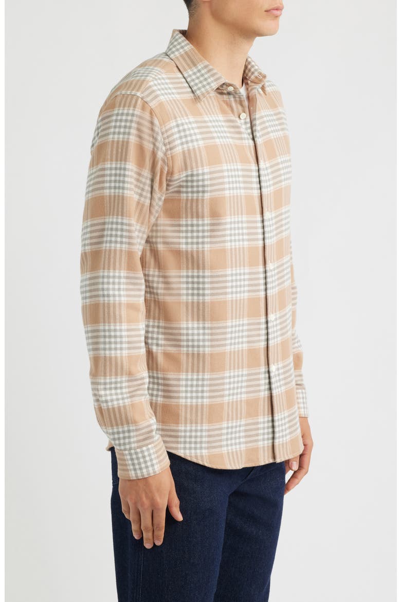 Irving Lodi Check Cotton Button-Up Shirt, Alternate, color, PALOMINO MULTI