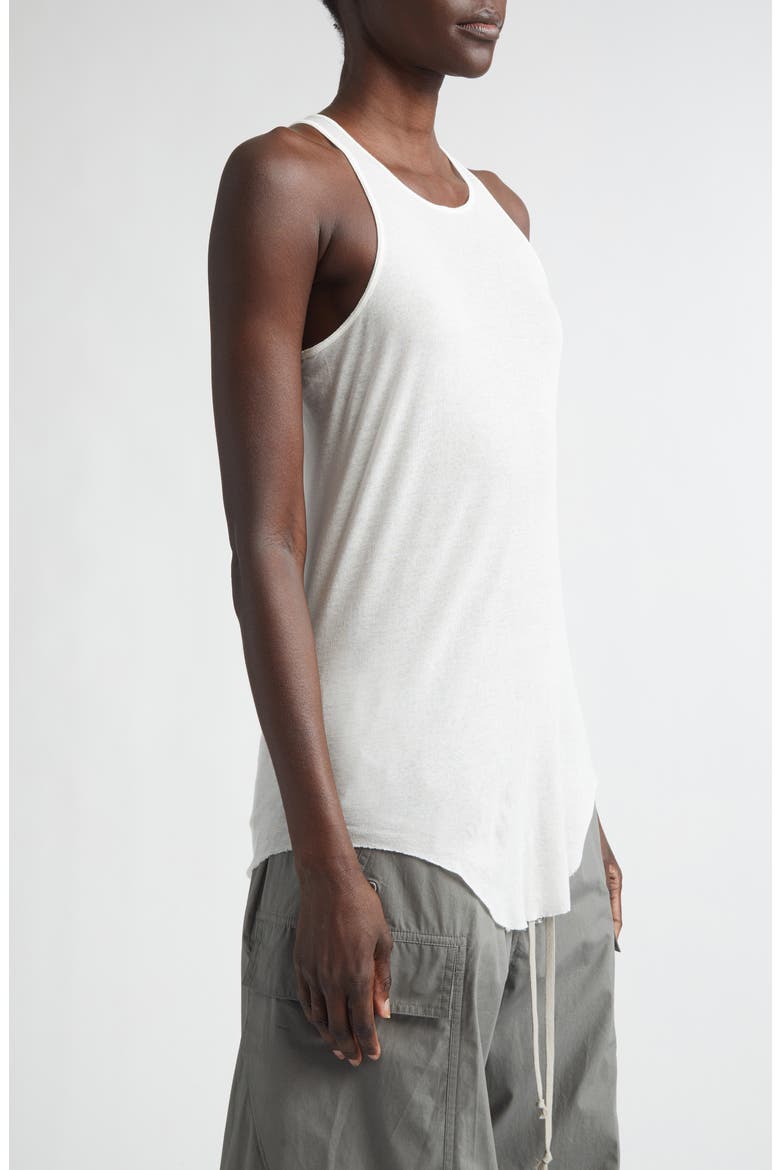 Basic Rib Cotton Tank, Alternate, color, MILK