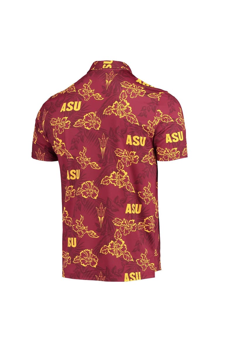 Men's Reyn Spooner Maroon Arizona State Sun Devils Performance Polo, Alternate, color, Maroon
