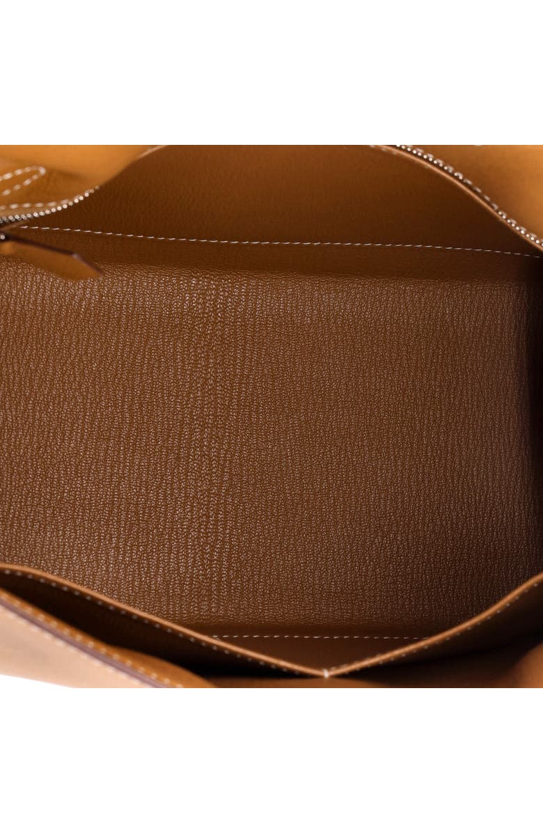 Pre-Owned Hermes Kelly Handbag Brown Epsom with Palladium Hardware 28, Alternate, color,