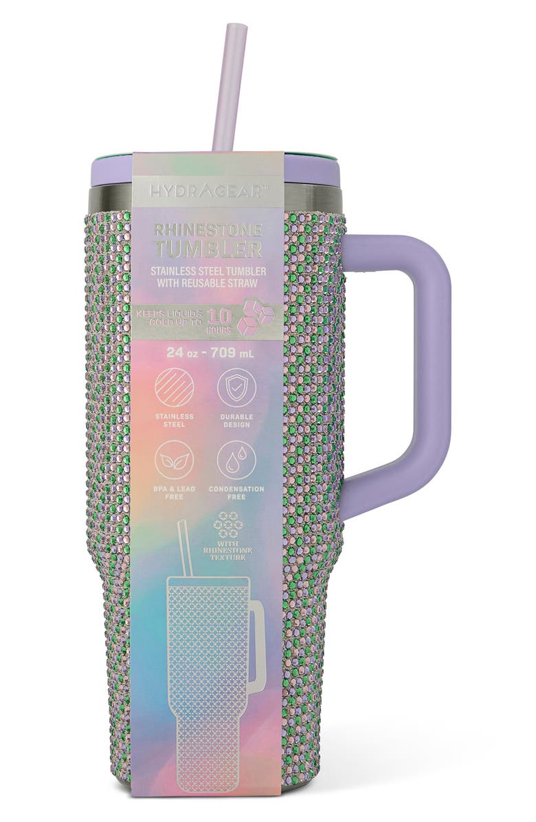 Core Home Rhinestone Tumbler, Alternate, color, Multi Purple