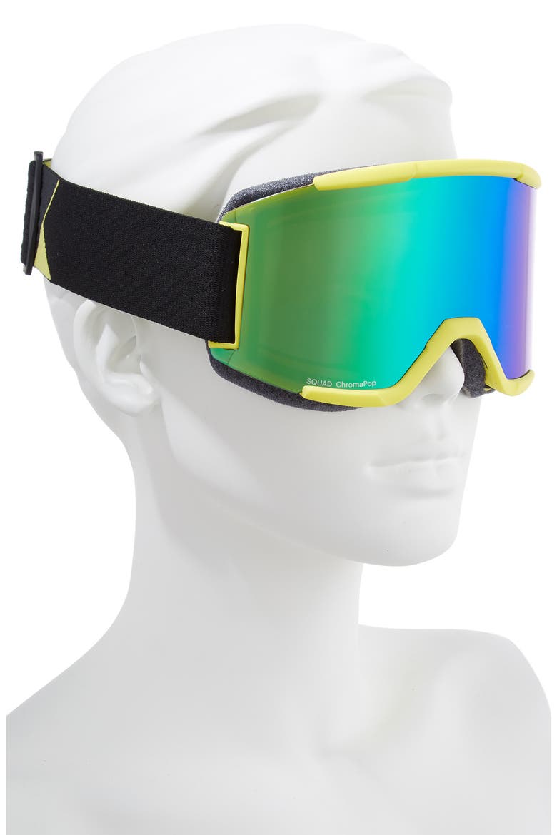 Squad Chromapop 180mm Snow Goggles, Alternate, color, CITRON GLOW