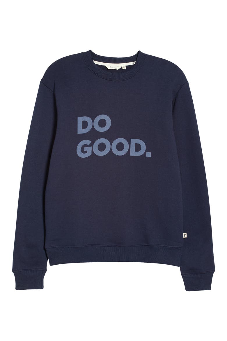 Do Good Cotton Blend Sweatshirt, Alternate, color, MARITIME