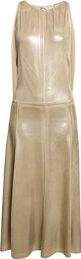 DIESEL® Fluid Metallic Jersey Midi Dress