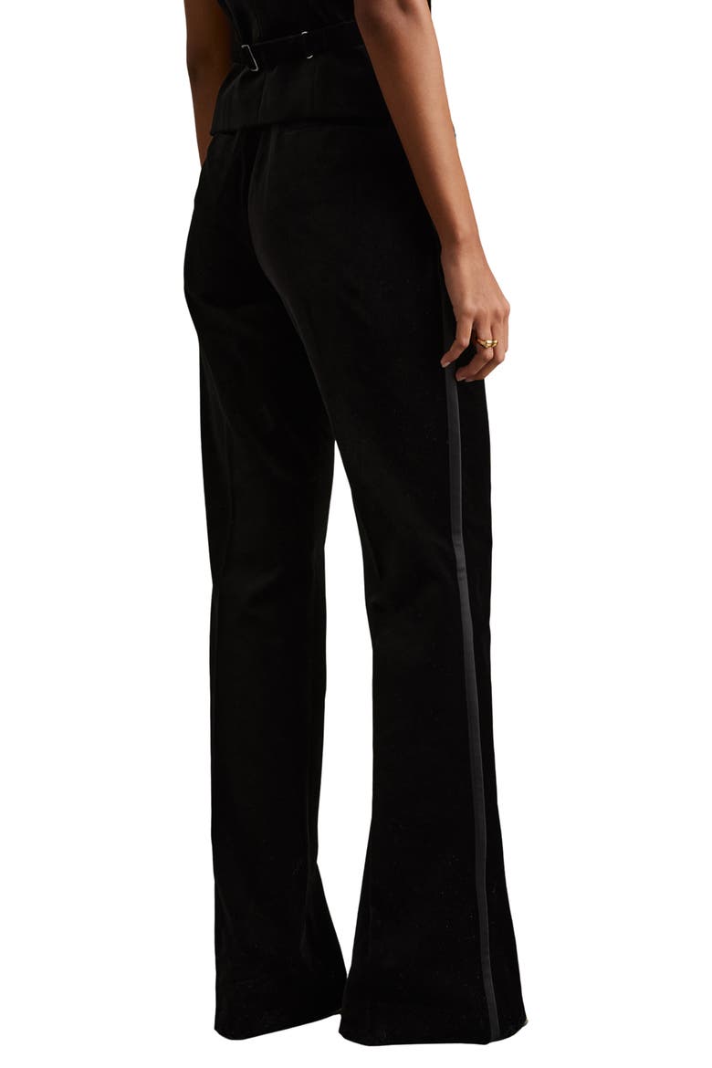 Parisa Cotton Velveteen Pants, Alternate, color, BLACK