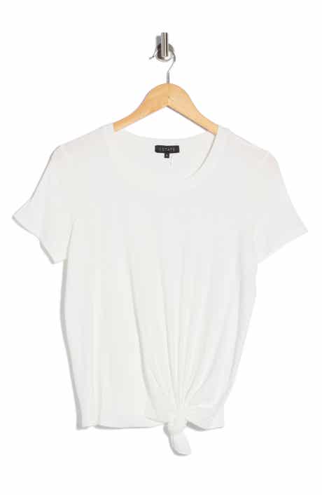 1.STATE Rib Tie Hem T-Shirt