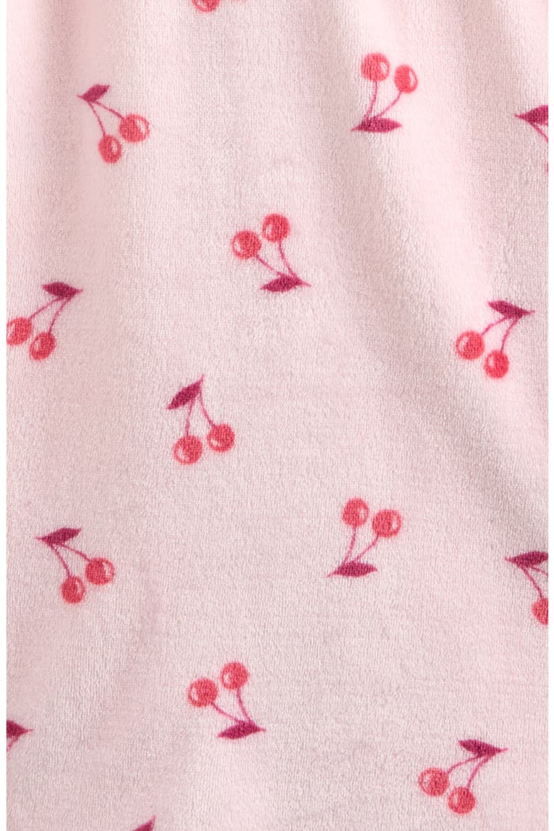 Kids' Hooded Robe, Alternate, color, PINK PURPLE CHERRIES