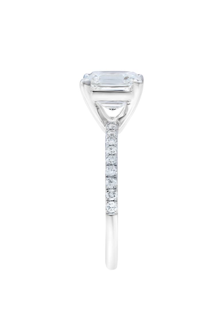 Ani 14K White Gold Emerald Cut Lab Grown Diamond  Engagement Ring - 2.7 Ct, Alternate, color, 14K White Gold