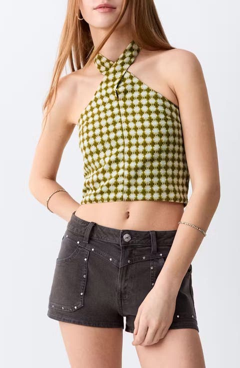 AlloverPrint Halter Top