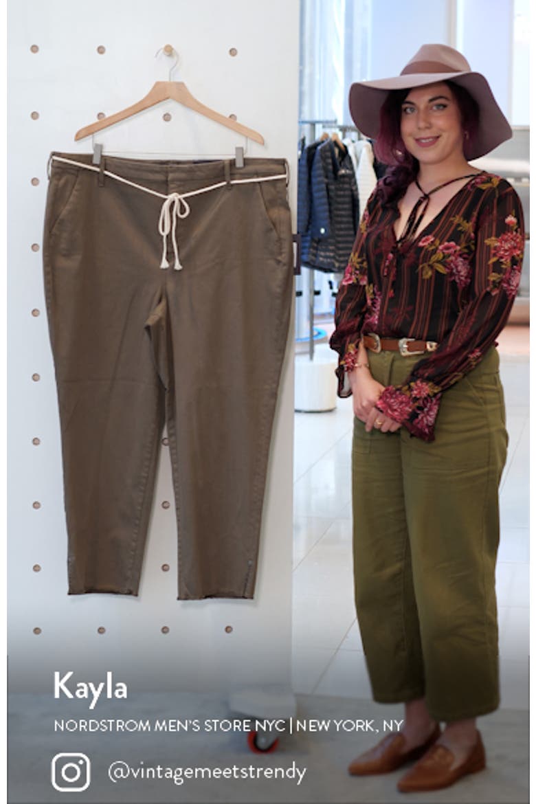 Belted Relaxed Ankle Pants video