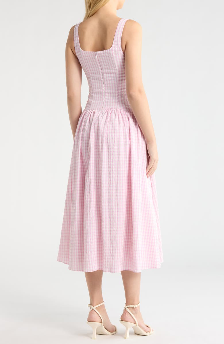 ASTR the Label Cara Gingham Dress, Alternate, color, Pink Gingham