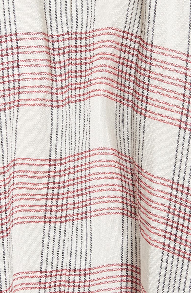 Veronica Beard Finn Plaid Handkerchief Hem Dress, Alternate, color, 