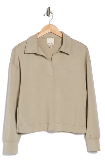 INDUSTRY REPUBLIC CLOTHING INDUSTRY REPUBLIC CLOTHING COLLARED SCUBA SWEATER