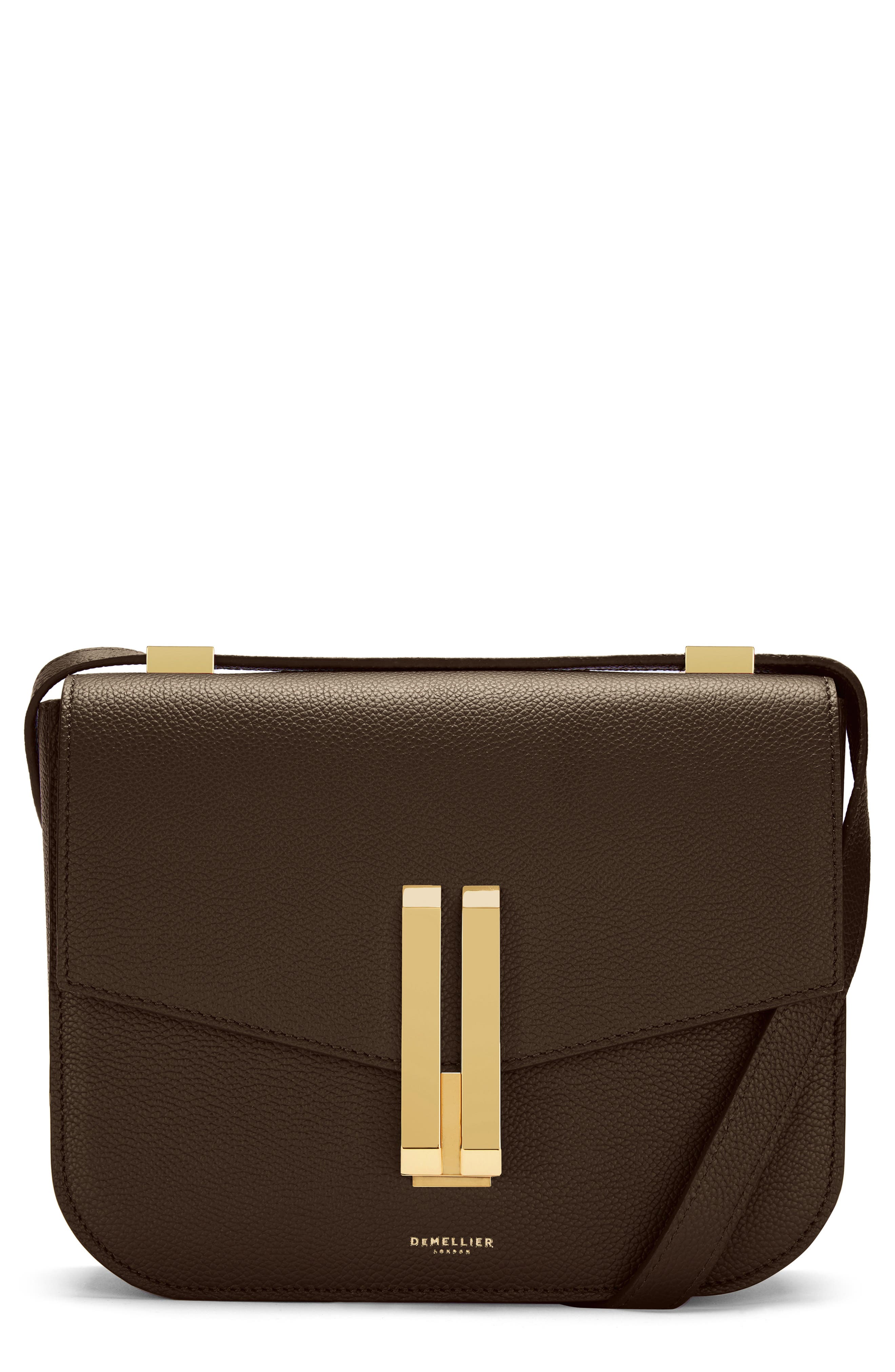The Vancouver Leather Crossbody Bag, Main, color, MOCHA