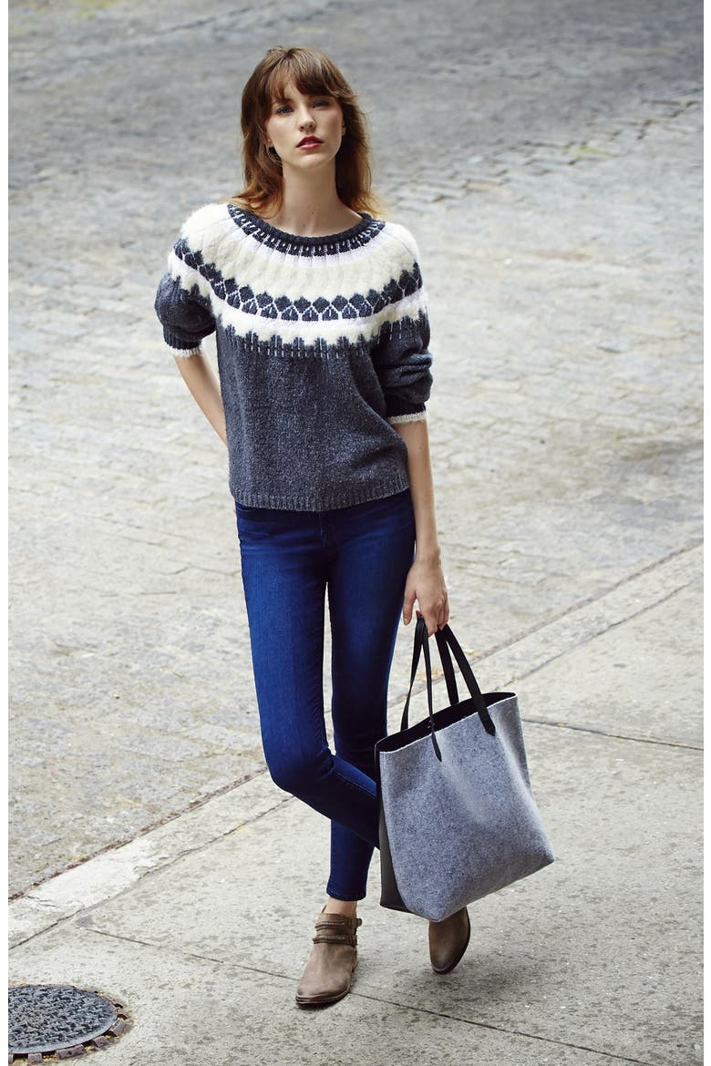 'Maria' High Rise Skinny Jeans, Alternate, color, LAPIS