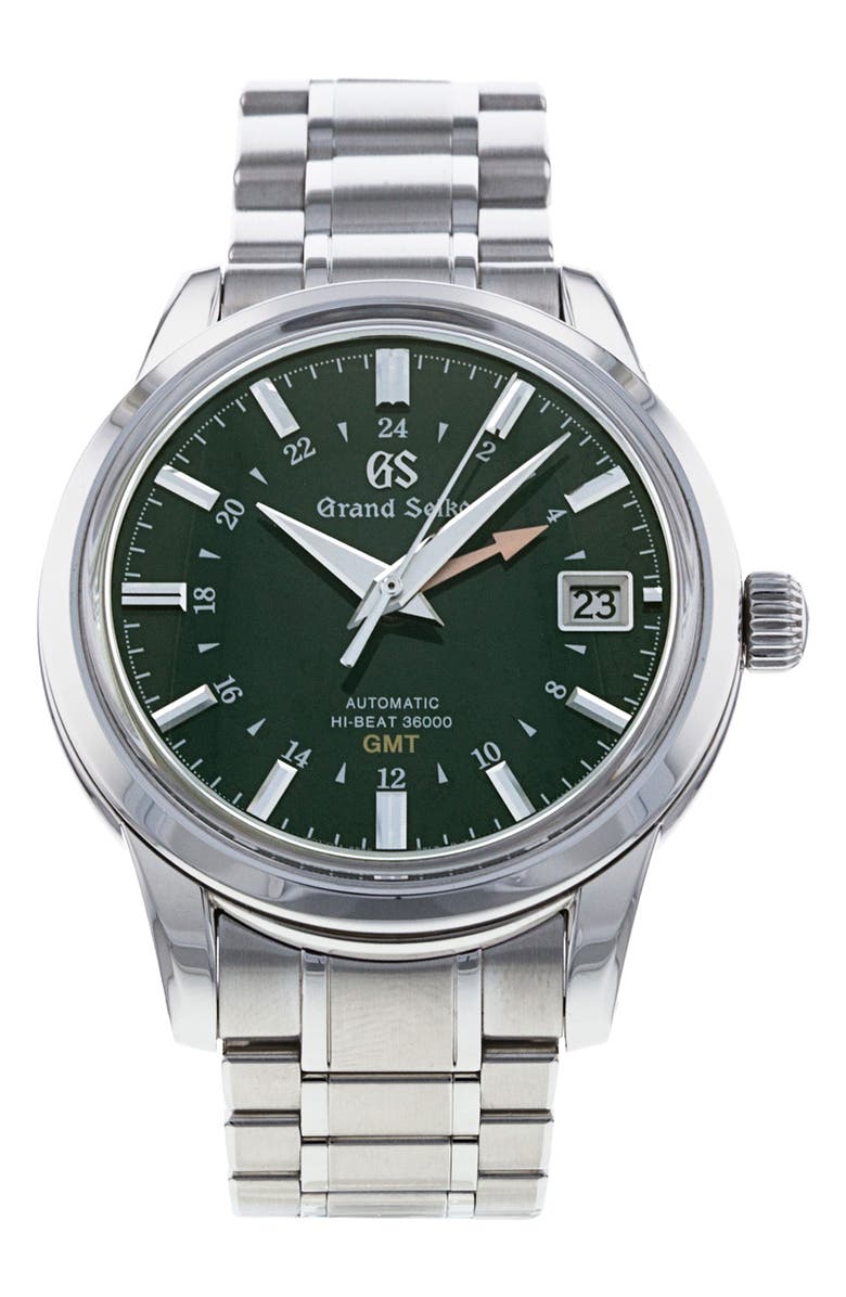 Watchfinder & Co. Grand Seiko Preowned 2021 Elegance Collection GMT Automatic Bracelet Watch, 40mm, Main, color,