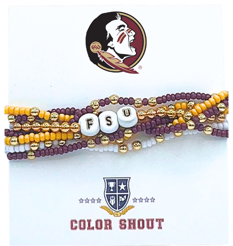 Florida State Lucky 7 Bracelet Set