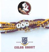 Color Shout Florida State Lucky 7 Bracelet Set