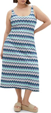City Chic Skye Chevron Midi Dress