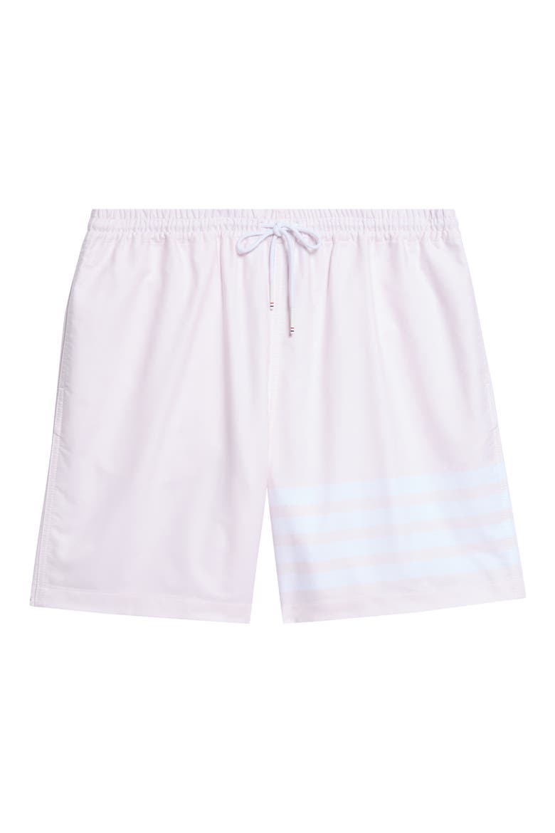 4-Bar Rugby Shorts, Main, color, LIGHT PINK