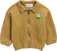 Bobo Choses Tag Logo Quilted Organic Cotton Jacket