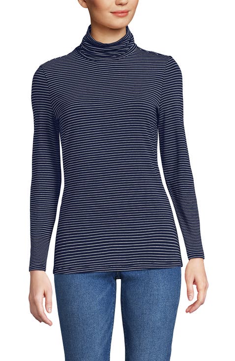 Lightweight Jersey Long Sleeve Turtleneck